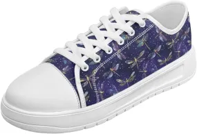 Womens Canvas Sneaker Lace Up Low Top Shoe for Hiking Running Walking Slip On Non Slip Casual Shoes