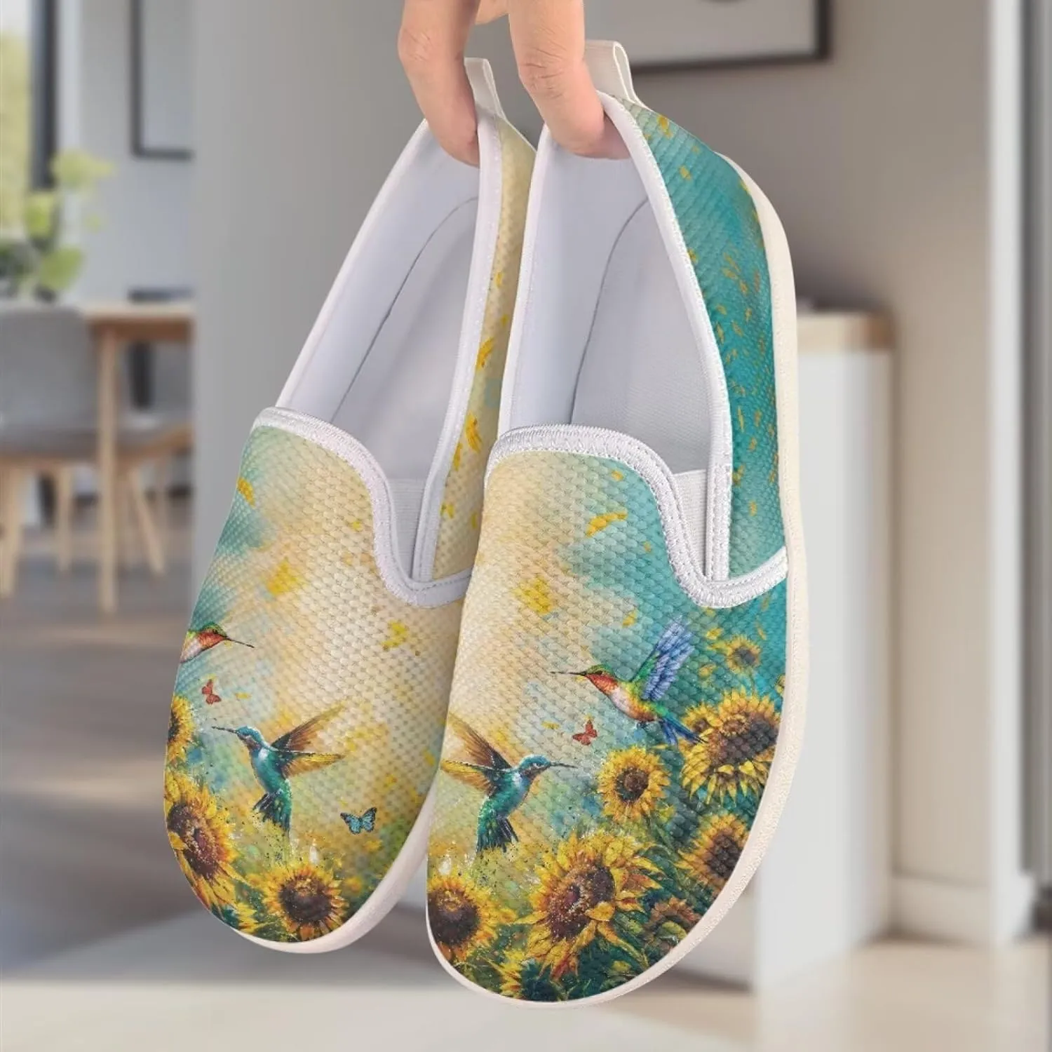 Women's Hummingbird Outdoor Loafer Wedding Shoes Dress Flats Leisure Loafers Slip-On Walking Shoes