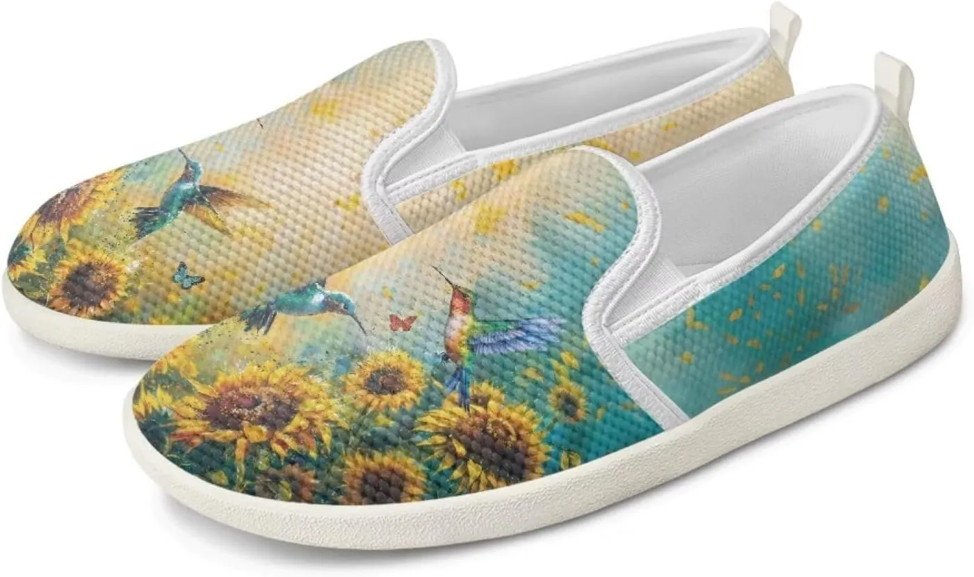 Women's Hummingbird Outdoor Loafer Wedding Shoes Dress Flats Leisure Loafers Slip-On Walking Shoes