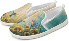 Women's Hummingbird Outdoor Loafer Wedding Shoes Dress Flats Leisure Loafers Slip-On Walking Shoes