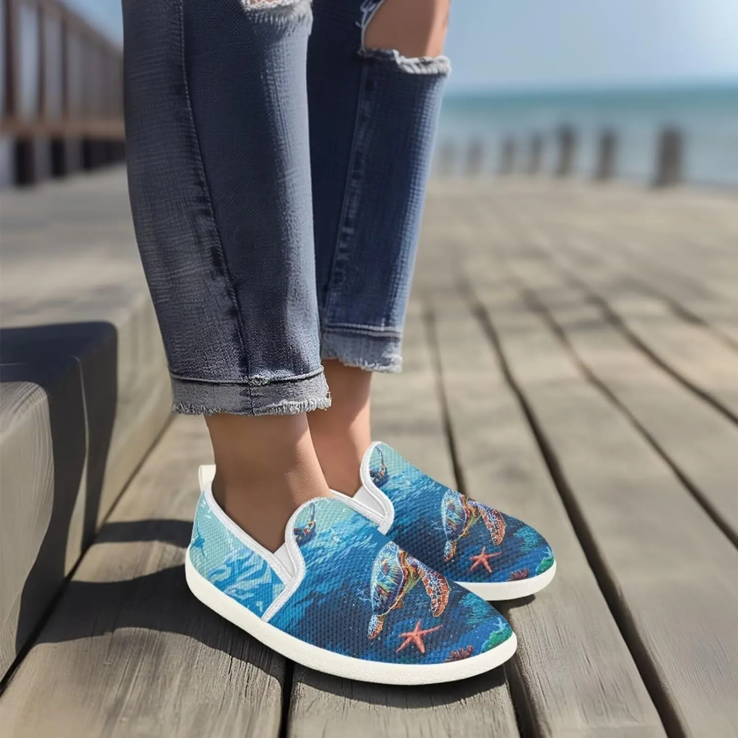 Womens Turtle Outdoor Loafer Casual Wedding Shoes Dress Flat Classic Leisure Driving Walking Shoes