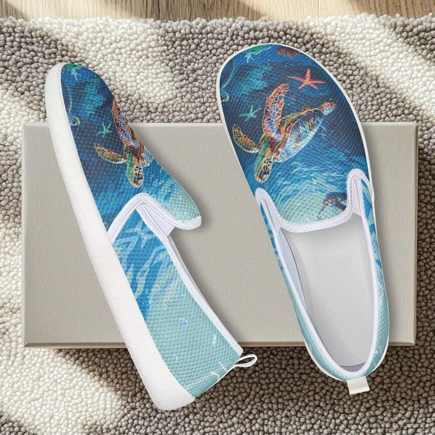 Womens Turtle Outdoor Loafer Casual Wedding Shoes Dress Flat Classic Leisure Driving Walking Shoes