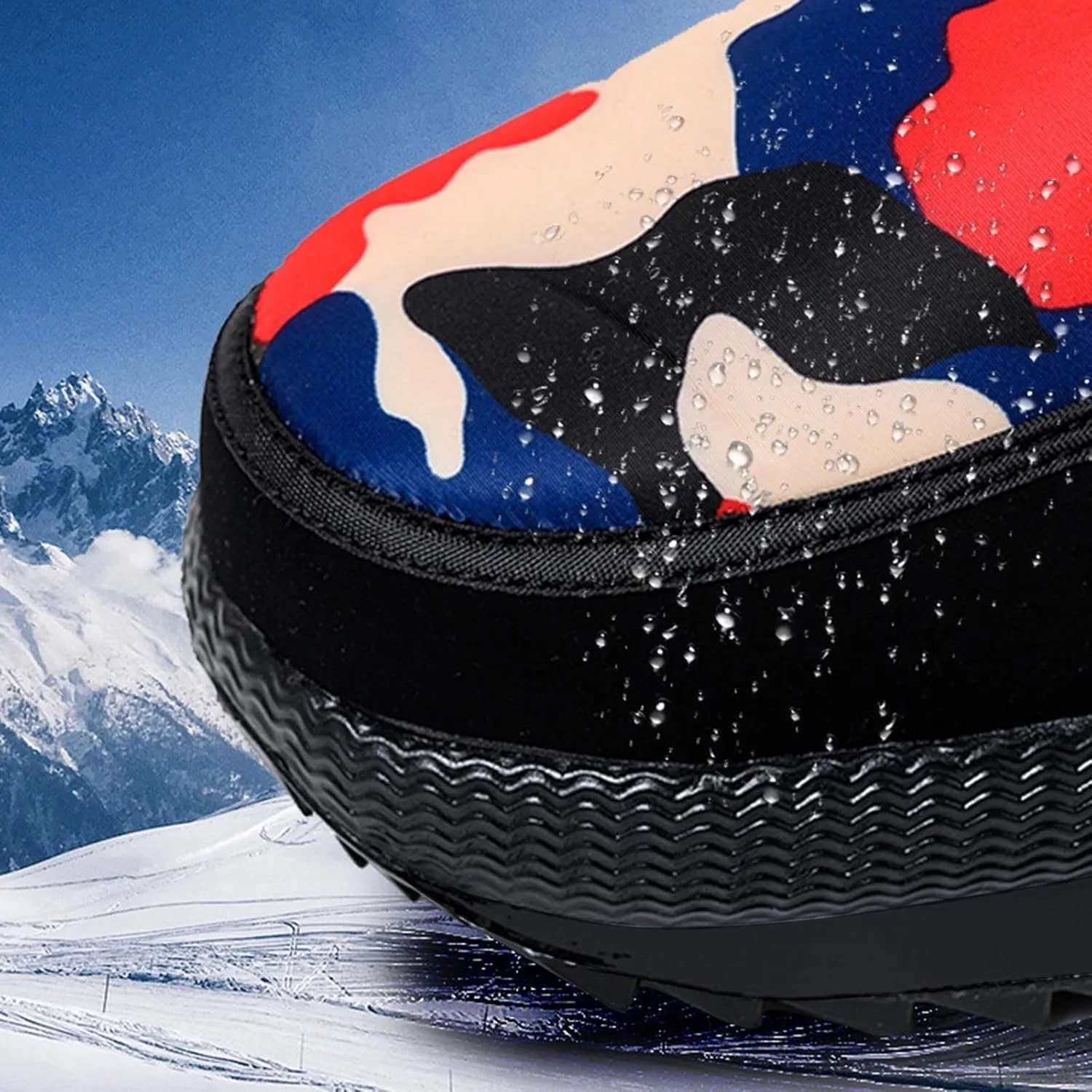 Womens Winter Boots Ankle Adults Slip On Waterproof Boots Womens Snow Boots Winter Shoes Warm Fur Lined Slip On Winter Boot Women Work Boots for Men Men's Winter Booties