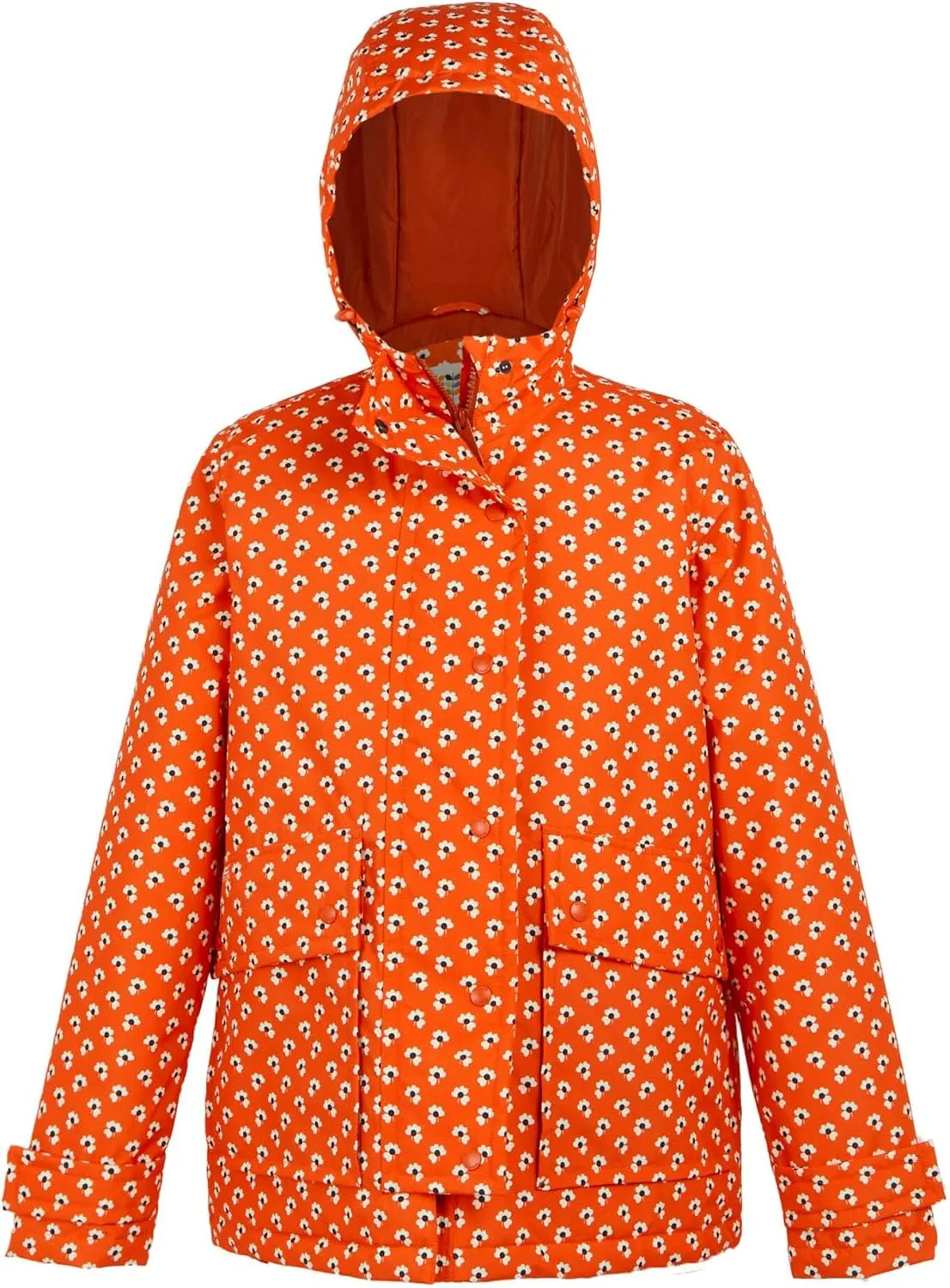 x Orla Kiely Mid Length Waterproof Insulated Jacket